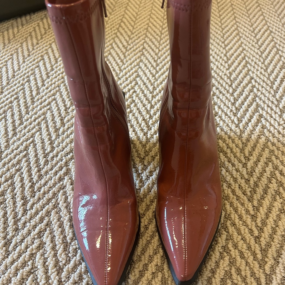 Jeffery Campbell Pinkish Patent Leather Boots